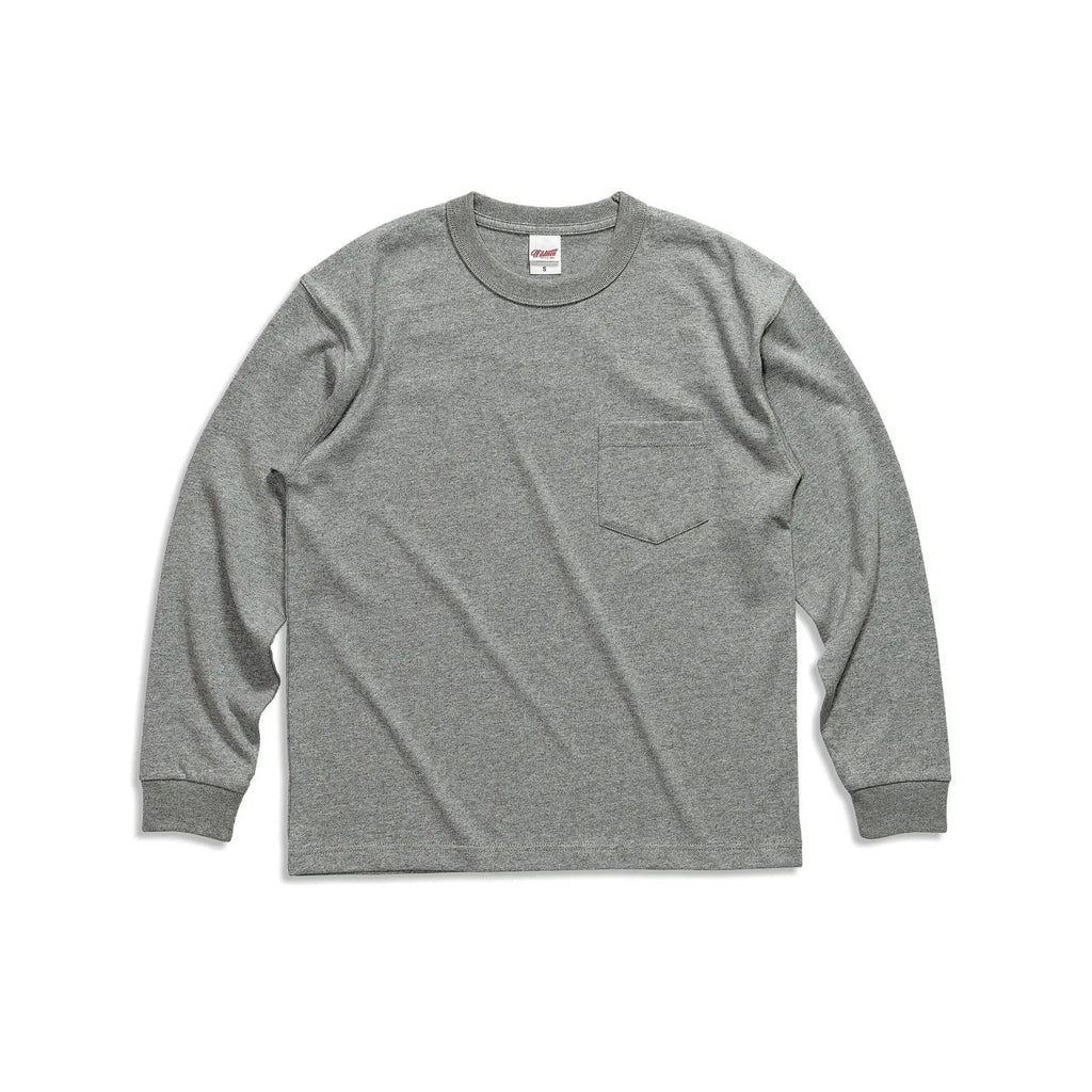 OverSize | Pocket | Premium Cotton Round Neck Long Sleeve Tee 300 gsm - Yosummer