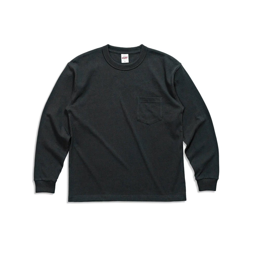 OverSize | Pocket | Premium Cotton Round Neck Long Sleeve Tee 300 gsm - Yosummer