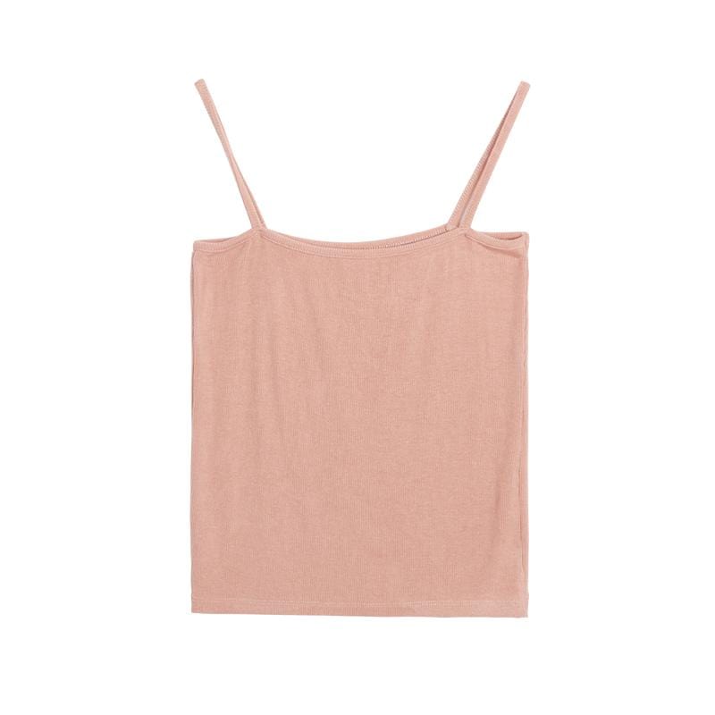 Rib Knit Cami Top - Yosummer