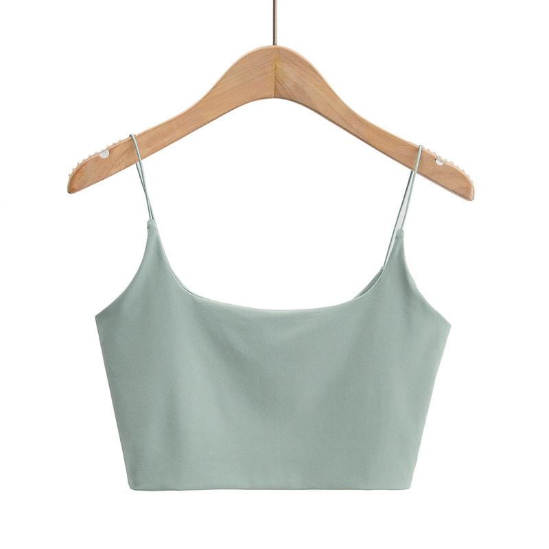 U Front Double Layers Cami Top - Yosummer