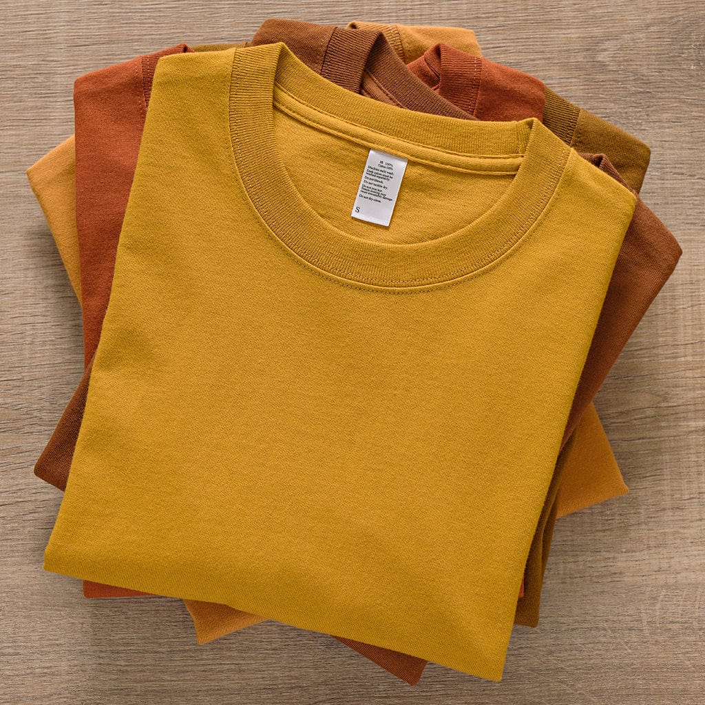 Yellow Collection | Premium Cotton Round Neck Tee （Unisex）| 260 gsm - Yosummer