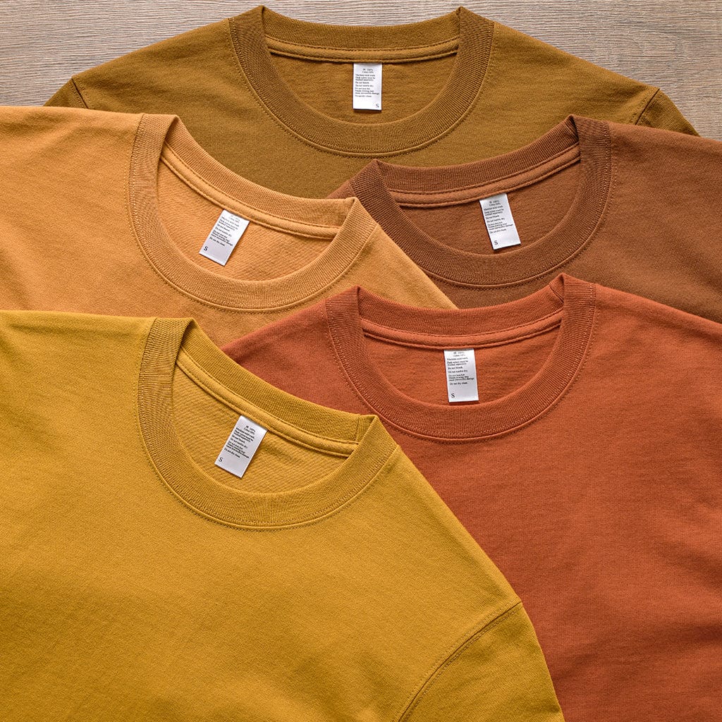 Yellow Collection | Premium Cotton Round Neck Tee （Unisex）| 260 gsm - Yosummer