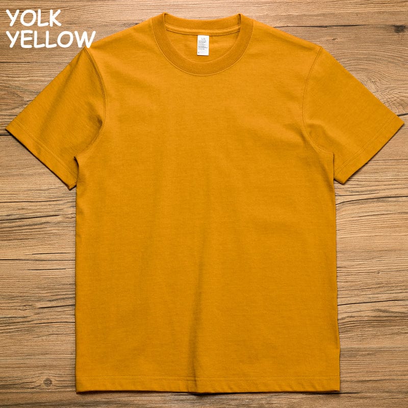 Yellow Collection | Premium Cotton Round Neck Tee （Unisex）| 260 gsm - Yosummer