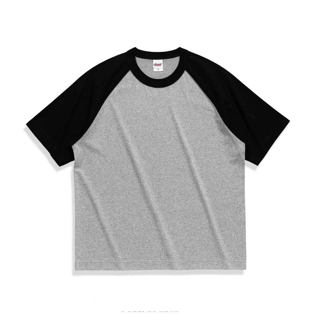 Yosummer Premium Cotton Crew Neck Raglan Short Sleeve Oversize T-Shirts | 300 gsm - Yosummer