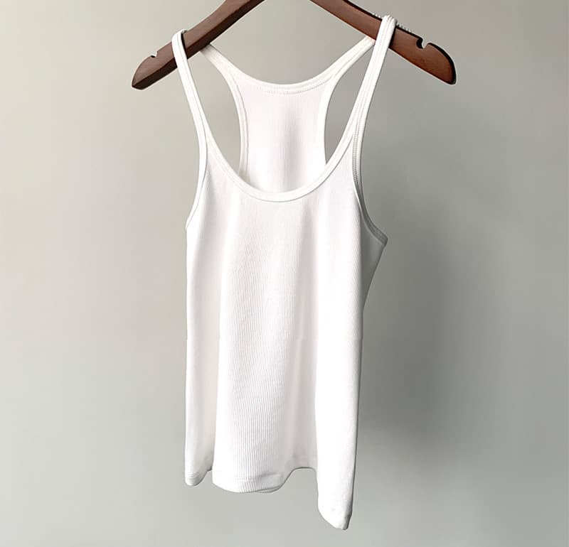 Yosummer Premium Cotton Rib Knit Racer Back Tank Top - Yosummer